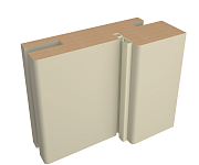 ДЕТАЛЬ КОРОБА ТЕЛЕСКОПИЧЕСКАЯ Vinyl 80х32х2070 сэнд с уплотнителем 